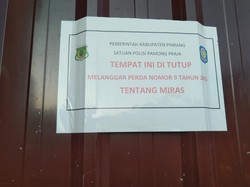 THM D King di Pinrang Ditutup Paksa Aparat gegara Terbukti Jual Miras