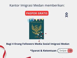Imigrasi Medan Bikin Undian Paspor Gratis, Begini Cara Dapatkannya