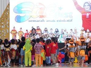 Momen Ratusan Murid PAUD-TK di Klaten Ikuti Semarak Anak Edukatif Fest