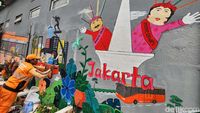 Mural Jakarta dan HUT Kemerdekaan RI Mejeng di Petojo Utara