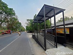 Beroperasi Bulan Ini, Halte Trans Jatim Koridor II di Mojokerto Belum Tuntas