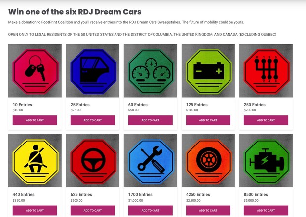 Donasi untuk FootPrint Coalition