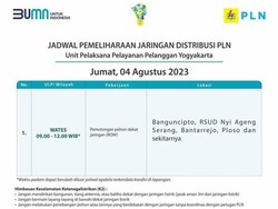 Jadwal Pemadaman Listrik Kulon Progo Hari Ini Jumat 4 Agustus 2023