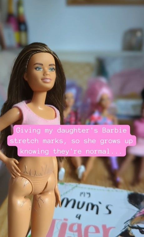 Potongan Video Kate Melukis Stretch Mark/Foto: instagram.com/reallyratherwild