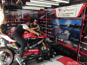 Gas Lur! Jajal Simulasi MotoGP Pakai Ducati Asli di Semarang
