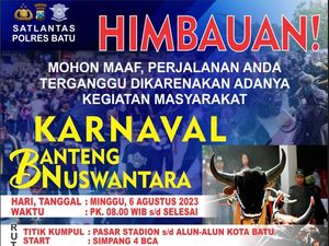 Info Sam! Ada Karnaval Bantengan Nuswantara, Hindari Ruas Jalan di Kota Batu