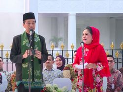 Jokowi-Iriana Buka Acara Istana Berkebaya