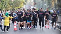 Momen AHY Jogging di Bandung Ajak Anak Muda Hidup Sehat