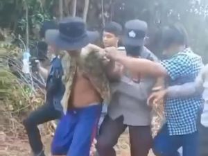 Diduga Ancam Tim Satgas Karhutla, Pembakar Lahan di Tanjabbar Diamankan Diduga Ancam Tim Satgas Karhutla, Pembakar Lahan di Tanjabbar Diamankan