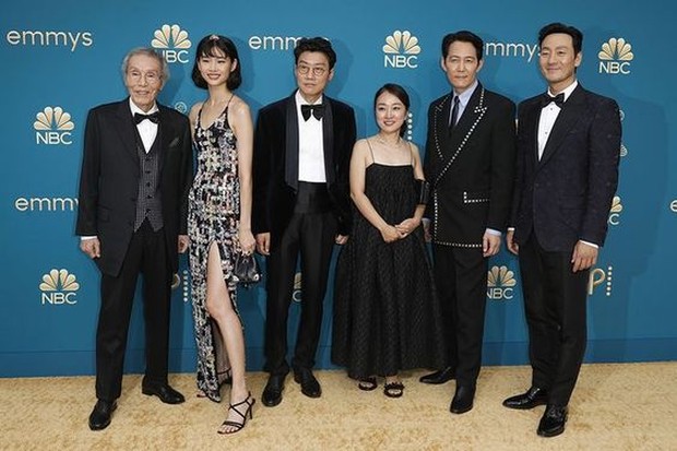 Squid Game, Director dan para pemainnya di Emmy Awards/Foto: invision AP Emmys Press Squid Game