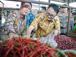 Wamendag Tinjau Pasar di Sumatera Selatan, Klaim Harga Beras-Telur Stabil