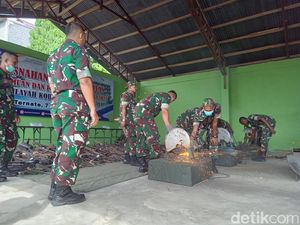 TNI Musnahkan 483 Senjata Api Rakitan Sisa Perang Dunia II di Maluku Utara TNI Musnahkan 483 Senjata Api Rakitan Sisa Perang Dunia II di Maluku Utara