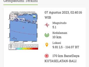 Sejumlah Gempa Dirasakan di Banyuwangi dalam 12 Jam Sejumlah Gempa Dirasakan di Banyuwangi dalam 12 Jam