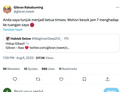 Diduetkan dengan Ibas, Gibran Langsung Tunjuk Netizen Jadi Timses