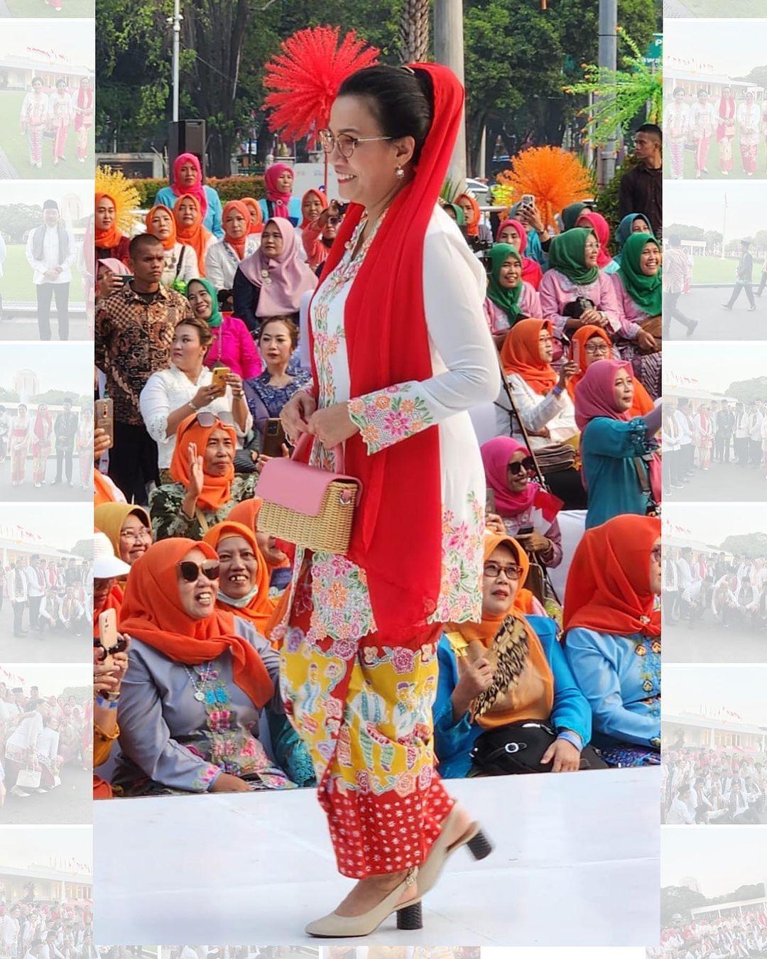 Sri Mulyani jadi model di Istana Berkebaya