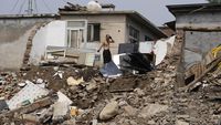 Penampakan Rumah Warga di China Hancur Usai Diterjang Topan Doksuri