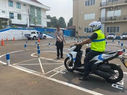 Polres Bogor Mulai Terapkan Lintasan S untuk Ujian Praktik SIM C