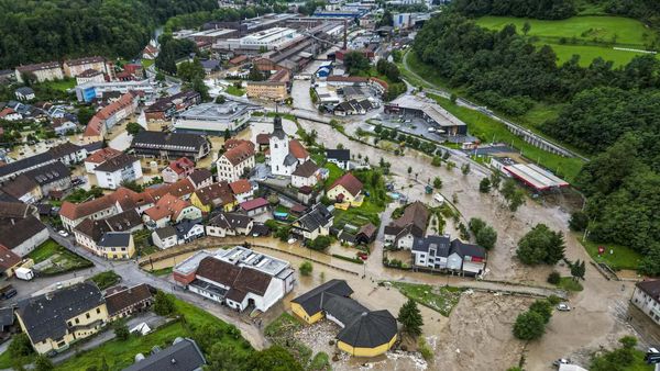 Potret Udara Banjir di Slovenia