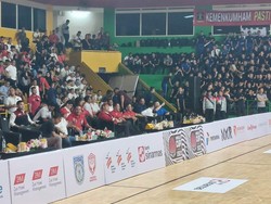 Wakapolri dan Menpora Hadiri Penutupan Kapolri Cup 2023 di GOR Soemantri