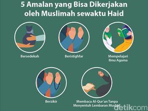 Infografis: 5 Amalan yang Bisa Dikerjakan Muslimah saat Haid