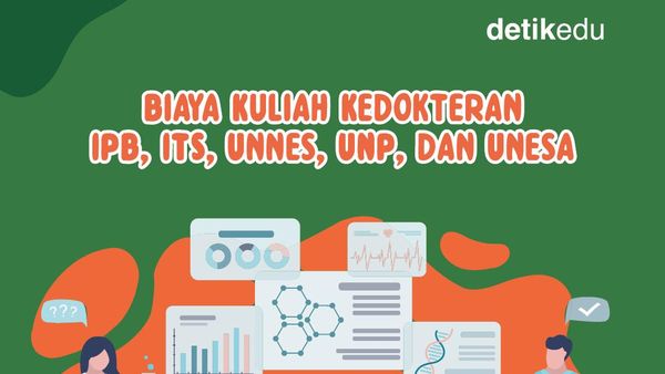 Infografis: Biaya Kuliah Kedokteran IPB University, ITS, Unnes dan UNP