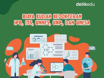 Infografis: Biaya Kuliah Kedokteran IPB University, ITS, Unnes dan UNP
