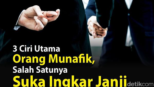 Infografis: 3 Ciri Orang Munafik
