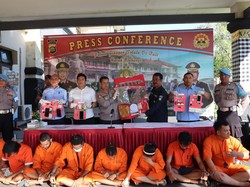 Polres Gianyar Tangkap 8 Penyalahguna Narkoba
