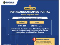Jasa Marga Pasang Rambu Tol Cipularang, Pengendara Diminta Kurangi Kecepatan