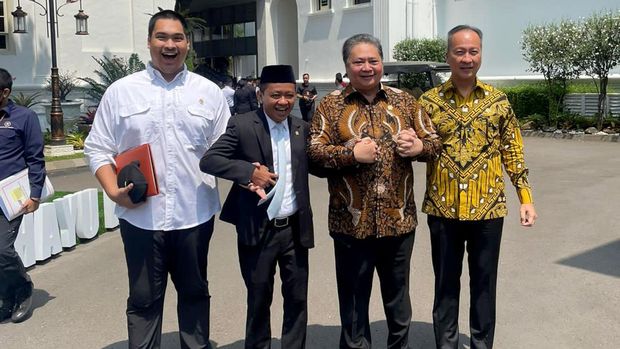 Airlangga hingga Bahlil Usai Sidang Kabinet di Istana