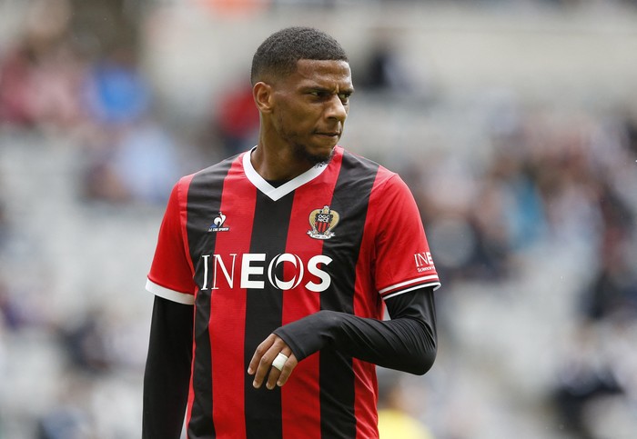 Soccer Football - Pre Season Friendly - OGC Nice v Villarreal - St. James Park, Newcastle, Britain - August 5, 2023 OGC Nices Jean-Clair Todibo reacts Action Images via Reuters/Craig Brough