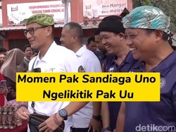 Momen Lucu Sandiaga Uno Gelitik Perut Wagub Uu