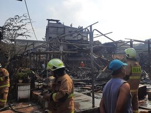 146 Kios Pasar Kambing Tanah Abang Terbakar gegara Korsleting Kipas Angin 146 Kios Pasar Kambing Tanah Abang Terbakar gegara Korsleting Kipas Angin