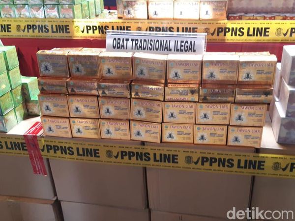 Penampakan 5 Ton Jamu Ilegal Kena Ciduk Mau Diekspor ke Uzbekistan
