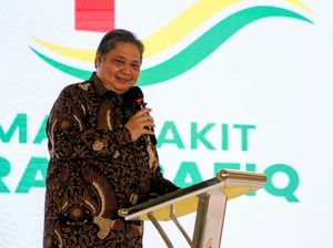 Resmikan RS di Bekasi, Airlangga Bicara Pentingnya Kemandirian Kesehatan