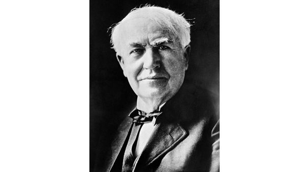 Undated file portrait of American inventor Thomas Alva Edison (1847-1931), who created great innovations as the electric light bulb and the phonograph. (Photo by AFP)