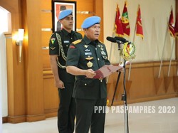 Danpaspampres Pimpin Sertijab, Kolonel Herman Taryaman Jadi Asintel