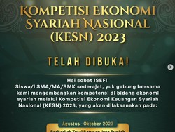 Pendaftaran Kompetisi Ekonomi Syariah Nasional 2023 Dibuka, Siswa Merapat!
