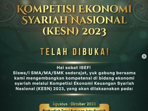 Pendaftaran Kompetisi Ekonomi Syariah Nasional 2023 Dibuka, Siswa Merapat! Pendaftaran Kompetisi Ekonomi Syariah Nasional 2023 Dibuka, Siswa Merapat!