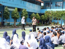 Cara Polwan Polres Ciamis Cegah Tawuran Antarpelajar