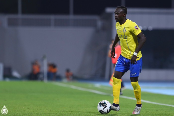 Sadio Mane Sadio Mane tampil penuh saat Al Nassr bersua Al Sortha di semifinal Arab Club Champions Cup, Rabu (9/8/2023). Dia dipasangkan dengan Cristiano Ronaldo dan Talisca di lini serang The Global Club.
