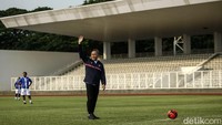 Dalam pertandingan ini, Zulkifli berperan sebagai striker untuk tim Kemendag.