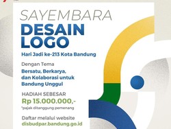 Sayembara Desain Logo Hari Jadi Kota Bandung, Berhadiah Rp 15 Juta
