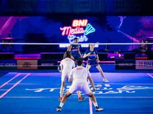 Apriyani Rahayu Jadi Komentator Dadakan BNI Media Clash 3.0 Apriyani Rahayu Jadi Komentator Dadakan BNI Media Clash 3.0