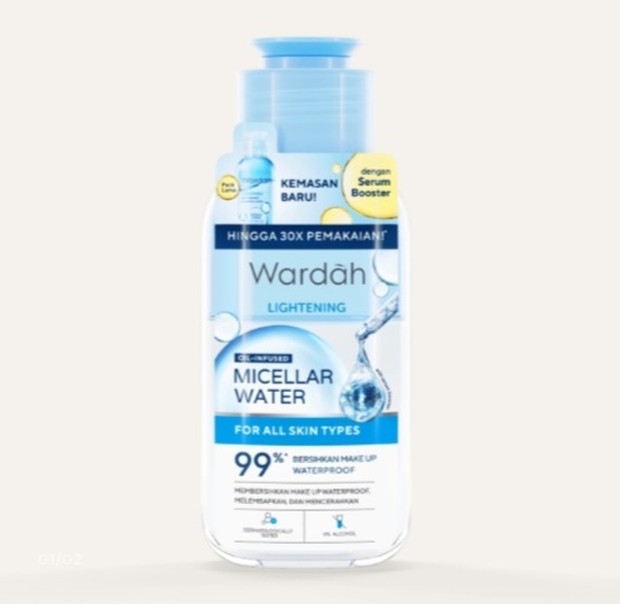 Contoh produk micellar water/Foto: wardahbeauty.com Foto produk micellar water.