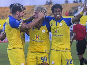 Ekspresi Pemain Barito Putera Kalahkan Dewa United