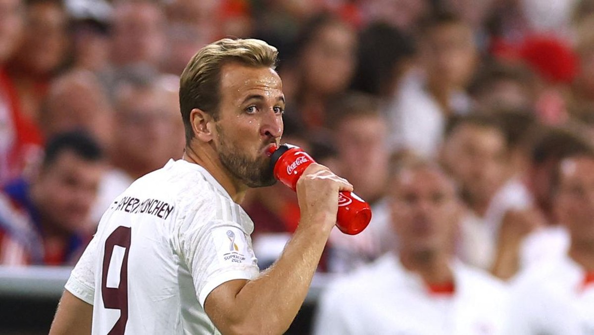 Harry Kane bersama Bayern Munich. (Foto: REUTERS/KAI PFAFFENBACH)
