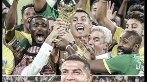 Meme Ronaldo Sumringah Bawa Al Nassr Juara Liga Champions Arab