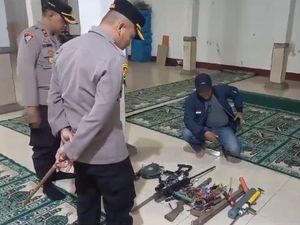 Dua Wilayah Sempat Bersitegang, Polresta Mataram Amankan Senjata Rakitan