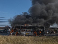 4 Fakta Bus Ditumpangi Simpatisan Caleg PKS Terbakar di Jalan Solo-Jogja